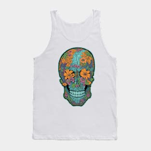 Tropical Escape Skull Tee! (Black Inserted) Tank Top